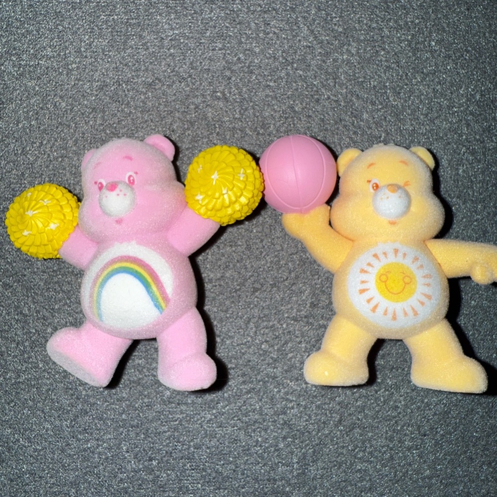 Care Bears Pink and Yellow Plush Duo